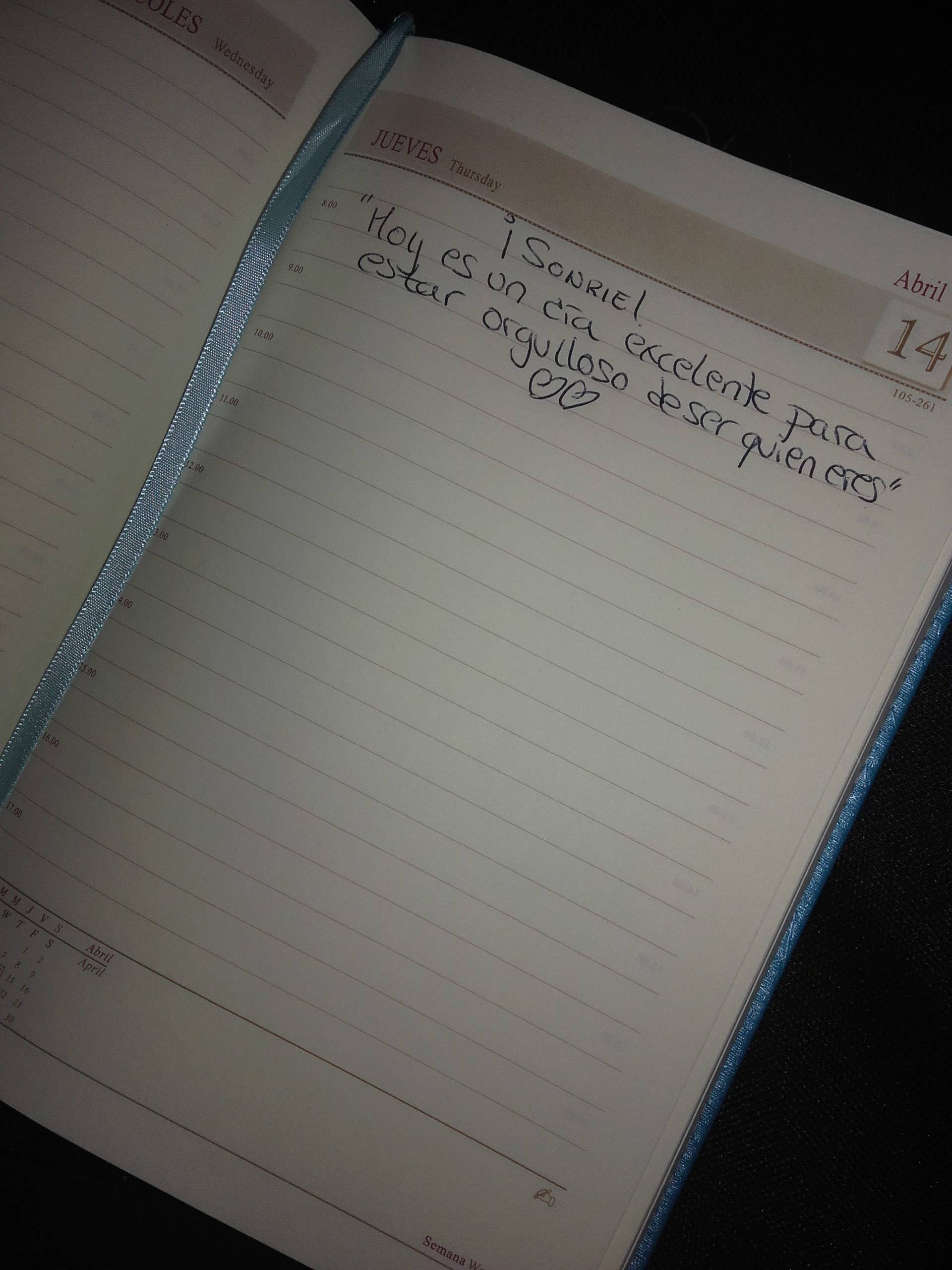 Agenda personalizada